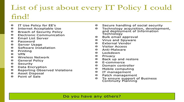IT Policy